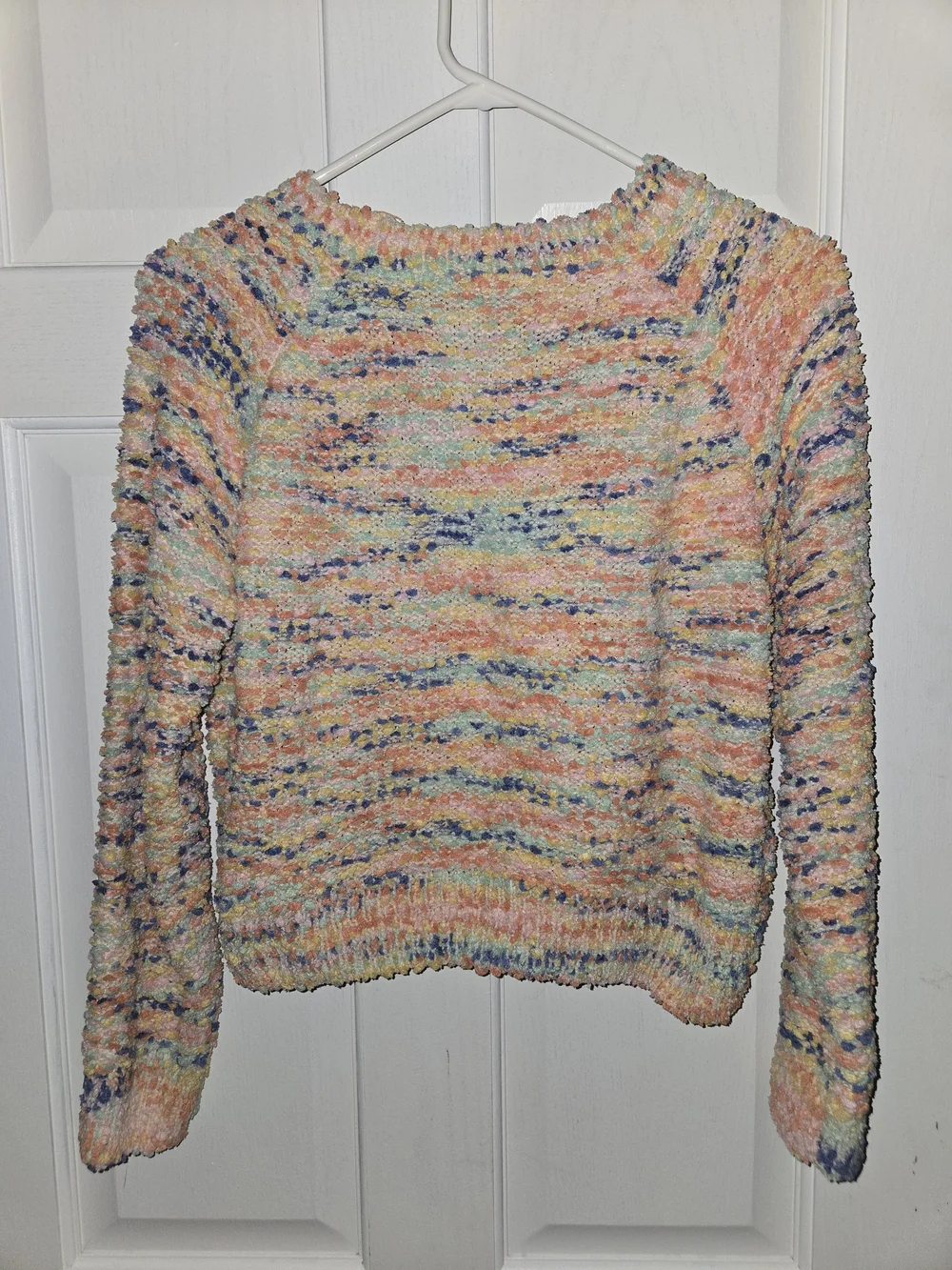 En Creme Pastel Multicolor Crewneck Sweater - Women's Cozy Knit